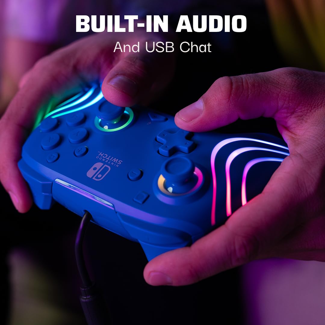 Mando Nintendo Switch Official - Afterglow Wave Blue Mando Nintendo Switch Official - Afterglow Wave Blue